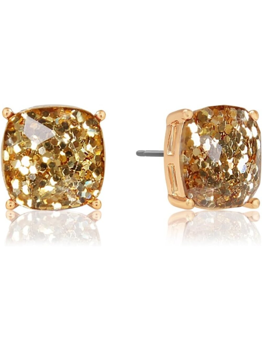 Sparkly Large Square Rhinestone Stud Earrings for Women - Statement Jewelry